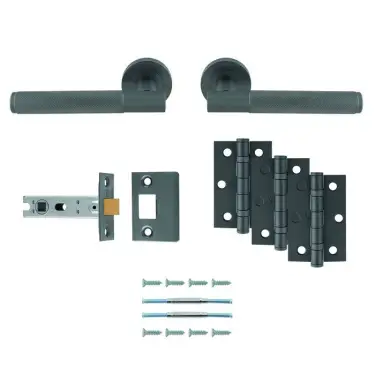 Click Here To Enlarge This Photo Of UDP010ANT&sol;INTB - Carlisle Brass 'Lagos' Ultimate Door Pack - Anthracite
