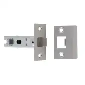 BTL30SSS Carlisle Brass Eurospec 76mm CE Tubular Mortice Latch &lpar;Square&rpar; Satin Stainless Steel