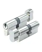 P5EP60CTNPE - Zoo Hardware P5 &lpar;Contract&rpar; Euro Profile Cylinder & Turn 60mm &lpar;30&sol;30T&rpar; Nickel Plated
