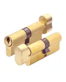 P5EP80CTSBE - Zoo Hardware P5 &lpar;Contract&rpar; Euro Profile Cylinder & Turn 80mm &lpar;40&sol;40T&rpar; Satin Brass