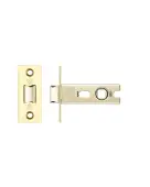 PRTL64FD-S-PVDPB - Zoo Hardware Project CE Fire Rated Tubular Latch 64mm &lpar;Square Forend&rpar; PVD Stainless Brass