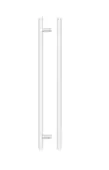 TDFPT-256-316MW - Zoo Hardware T Bar Cabinet Handle 256mm c&sol;c &lpar;316mm Overall Length&rpar; Matt White Finish