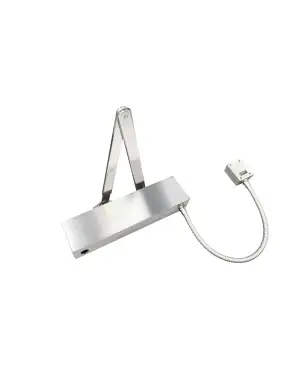 Click Here To Enlarge This Photo Of VDC-EMS05-HO&sol;SF-SQ-SSS - Zoo Hardware Vier Electro Magnetic Overhead Door Closer &lpar;Hold Open&sol;Swing Free&rpar; Fixed Power Size 5 with Standard Arm & Square Cover - Satin Stainless Steel Finish
