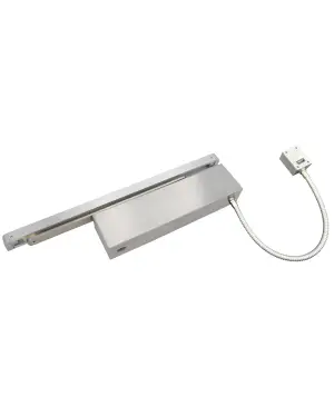 Click Here To Enlarge This Photo Of VDC-EMT03-HO&sol;SF-SQ-SSS - Zoo Hardware Vier Electro Magnetic Overhead Door Closer &lpar;Hold Open&sol;Swing Free&rpar; Fixed Power Size 3 with Track Arm & Square Cover - Satin Stainless Steel Finish