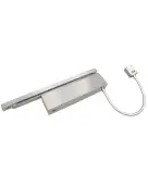 VDC-EMT03-HO&sol;SF-SQ-SSS - Zoo Hardware Vier Electro Magnetic Overhead Door Closer &lpar;Hold Open&sol;Swing Free&rpar; Fixed Power Size 3 with Track Arm & Square Cover - Satin Stainless Steel Finish