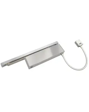 Click Here To Enlarge This Photo Of VDC-EMT03-HO&sol;SF-SR-SSS - Zoo Hardware Vier Electro Magnetic Overhead Door Closer &lpar;Hold Open&sol;Swing Free&rpar; Fixed Power Size 3 with Track Arm & Semi Radius Cover - Satin Stainless Steel Finish
