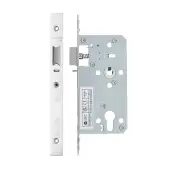 VDL7255-NL-PSS - Zoo Hardware Vier DIN Nightlatch 55mm Backset &lpar;72mm Centres&rpar; with 2pc Square Forend - Polished Stainless Steel Finish