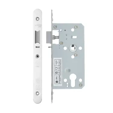 Click Here To Enlarge This Photo Of VDL7255-NL-R-PSS - Zoo Hardware Vier DIN Nightlatch 55mm Backset &lpar;72mm Centres&rpar; with 2pc Radius Forend - Polished Stainless Steel Finish