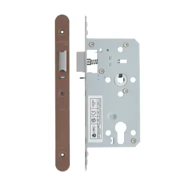 Click Here To Enlarge This Photo Of VDL7255-NL-R-PVDBZ - Zoo Hardware Vier DIN Nightlatch 55mm Backset &lpar;72mm Centres&rpar; with 2pc Radius Forend - PVD Bronze Finish