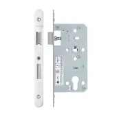 VDL7255-R-PSS - Zoo Hardware Vier DIN Euro Sashlock 55mm Backset &lpar;72mm Centres&rpar; with 2pc Radius Forend - Polished Stainless Steel Finish