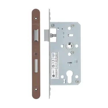 Click Here To Enlarge This Photo Of VDL7255-R-PVDBZ - Zoo Hardware Vier DIN Euro Sashlock 55mm Backset &lpar;72mm Centres&rpar; with 2pc Radius Forend - PVD Bronze Finish