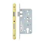 VDL7255-R-PVDG - Zoo Hardware Vier DIN Euro Sashlock 55mm Backset &lpar;72mm Centres&rpar; with 2pc Radius Forend - PVD Gold Finish