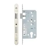 VDL7255-R-SSS - Zoo Hardware Vier DIN Euro Sashlock 55mm Backset &lpar;72mm Centres&rpar; with 2pc Radius Forend - Satin Stainless Steel Finish