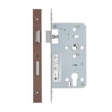 Click Here To Enlarge This Photo Of VDL7260-PVDBZ - Zoo Hardware Vier DIN Euro Sashlock 60mm Backset &lpar;72mm Centres&rpar; with 2pc Square Forend - PVD Bronze Finish