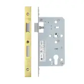 VDL7260-PVDG - Zoo Hardware Vier DIN Euro Sashlock 60mm Backset &lpar;72mm Centres&rpar; with 2pc Square Forend - PVD Gold Finish