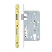 VDL7260-R-PVDG - Zoo Hardware Vier DIN Euro Sashlock 60mm Backset &lpar;72mm Centres&rpar; with 2pc Radius Forend - PVD Gold Finish