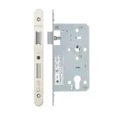 VDL7260-R-SSS - Zoo Hardware Vier DIN Euro Sashlock 60mm Backset &lpar;72mm Centres&rpar; with 2pc Radius Forend - Satin Stainless Steel Finish