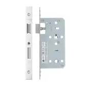 VDL7855-PSS - Zoo Hardware Vier DIN Bathroom Lock 55mm Backset &lpar;78mm Centres&rpar; with 2pc Square Forend - Polished Stainless Steel Finish
