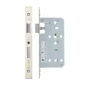 VDL7855-SSS - Zoo Hardware Vier DIN Bathroom Lock 55mm Backset &lpar;78mm Centres&rpar; with 2pc Square Forend - Satin Stainless Steel Finish