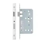 VDL7860-PSS - Zoo Hardware Vier DIN Bathroom Lock 60mm Backset &lpar;78mm Centres&rpar; with 2pc Square Forend - Polished Stainless Steel Finish