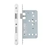 VDL7860-R-PSS - Zoo Hardware Vier DIN Bathroom Lock 60mm Backset &lpar;78mm Centres&rpar; with 2pc Radius Forend - Polished Stainless Steel Finish