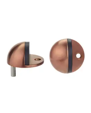 Click Here To Enlarge This Photo Of ZAS06B-PVDBZ - Zoo Hardware Oval Floor Mounted Door Stop 45mm &lpar;Face Fix&rpar; PVD Bronze Finish