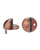 ZAS06B-PVDBZ - Zoo Hardware Oval Floor Mounted Door Stop 45mm &lpar;Face Fix&rpar; PVD Bronze Finish