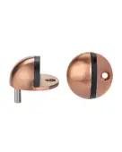 ZAS06B-TRG - Zoo Hardware Oval Floor Mounted Door Stop 45mm &lpar;Face Fix&rpar; Tuscan Rose Gold Finish