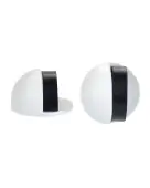 ZAS06-PCW - Zoo Hardware Oval Floor Mounted Door Stop 45mm &lpar;Concealed Fix&rpar; Powder Coated White Finish