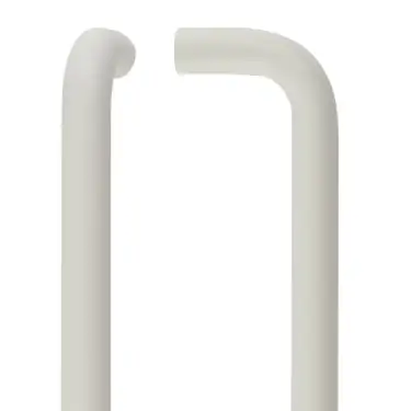 Click Here To Enlarge This Photo Of ZCSD300-PCW - Zoo Hardware 300mm x 19mm Bolt Through 'D' Pull Handle &lpar;Grade 304&rpar; Powder Coated White