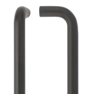 ZCSD425-PCB - Zoo Hardware 425mm x 19mm Bolt Through 'D' Pull Handle &lpar;Grade 304&rpar; Powder Coated Black