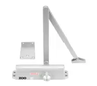 ZDC0024S-NC-SE - Zoo Hardware Size 2-4 Template Selectable Overhead Door Closer with Flat Arm &lpar;No Cover&rpar;