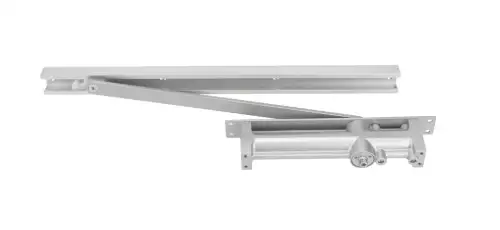 Click Here To Enlarge This Photo Of ZDC003C-SE - Zoo Hardware Concealed Overhead Door Closer &lpar;Fixed Power Size 3&rpar; with Matching Track and Arm - Silver Finish