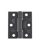 ZHSS7667S-MB - Zoo Hardware Grade 11 CE Fire Rated Ball Bearing Hinges &lpar;Square&rpar; 76 x 67 x 2&period;5mm - Matt Black