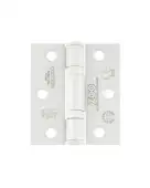 ZHSS7667S-PCW - Zoo Hardware Grade 11 CE Fire Rated Ball Bearing Hinges &lpar;Square&rpar; 76 x 67 x 2&period;5mm - Powder Coated White