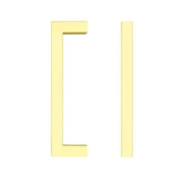 Click Here To Enlarge This Photo Of TDFPS-96-PG - Zoo Hardware Square Block Cabinet Pull Handle 96mm c&sol;c Polished Gold Finish