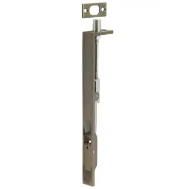 Click Here To Enlarge This Photo Of JSS51AB Frelan Hardware Antique Brass &lpar;SS&rpar; Lever Action Flush Bolt 203mm x 20mm Square Forend