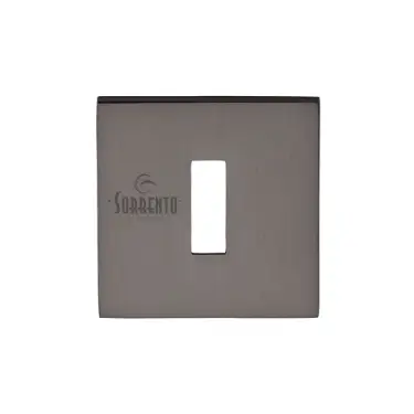 Click Here To Enlarge This Photo Of 5M-4048-Q-141 M&period;Marcus Sorrento Keyhole Escutcheon on Square Rose Venetian Bronze