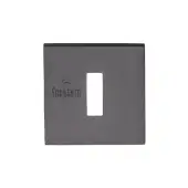 5M-4048-Q-153 M&period;Marcus Sorrento Keyhole Escutcheon on Square Rose Matt Black