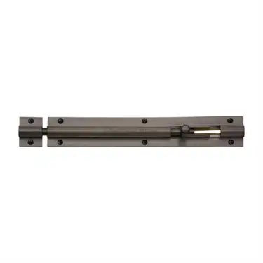 Click Here To Enlarge This Photo Of C1582 8-MB Heritage Brass Door Bolt Straight 8 x 1&period;25 Matt Bronze finish