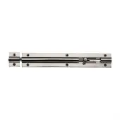 C1582 8-PNF Heritage Brass Door Bolt Straight 8 x 1&period;25 Polished Nickel finish