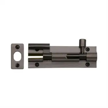 Click Here To Enlarge This Photo Of C1592 4-MB Heritage Brass Door Bolt Necked 4" x 1&period;25" Matt Bronze finish