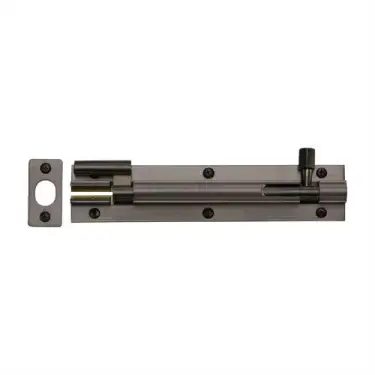 Click Here To Enlarge This Photo Of C1592 6-MB Heritage Brass Door Bolt Necked 6 x 1&period;25 Matt Bronze finish