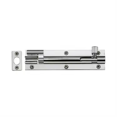 Click Here To Enlarge This Photo Of C1594 6-PC Heritage Brass Door Bolt Necked 6 x 1&period;5 Polished Chrome finish