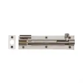 C1594 6-SN Heritage Brass Door Bolt Necked 6 x 1&period;5 Satin Nickel finish