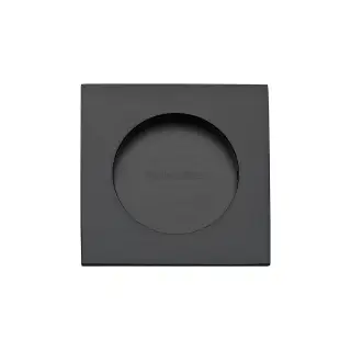 C1860-BKMT Heritage Brass Square Flush Pull 63&period;5 x 63&period;5mm Matt Black finish