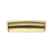 C2765 96-PB Heritage Brass Drawer Pull Shropshire Design 76&sol;96mm ctc Polished Brass Finish