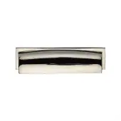 C2765 96-PNF Heritage Brass Drawer Pull Shropshire Design 76&sol;96mm ctc Polished Nickel Finish