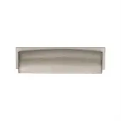 C2765 96-SN Heritage Brass Drawer Pull Shropshire Design 76&sol;96mm ctc Satin Nickel Finish