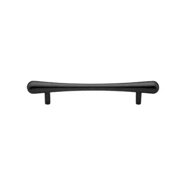 Click Here To Enlarge This Photo Of C3570 128-BKMT Heritage Brass Cabinet Pull T-Bar Raindrop Design 128mm ctc Matt Black Finish